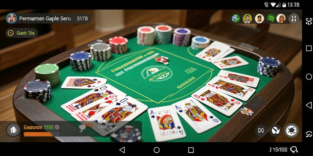 Tampilan gameplay Gaple yang seru dan interaktif.
