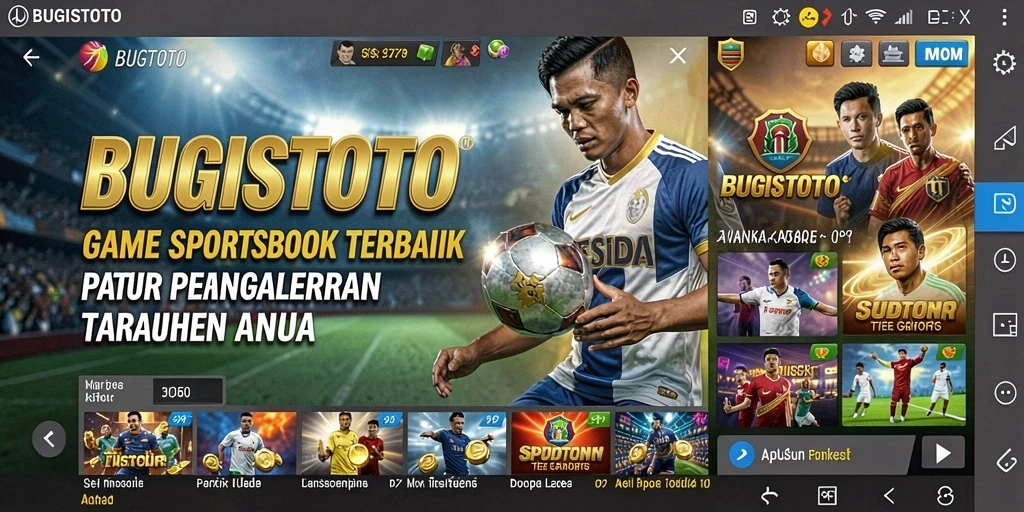 Tampilan menarik dari gameplay Sportsbook di BUGISTOTO.