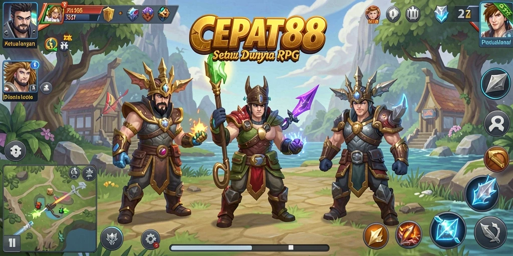 Tampilan gameplay seru dan mendebarkan di dunia RPG.