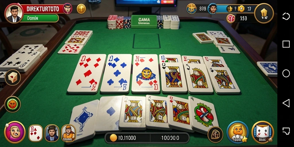 Tampilan screenshot <strong>DIREKTURTOTO</strong> menunjukkan aksi seru dalam bermain domino.