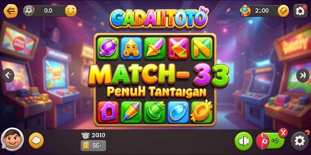 Gameplay seru GADAITOTO dengan kombinasi warna yang menarik.