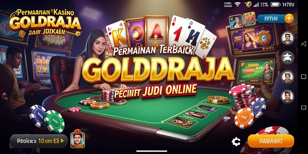 Screenshot utama GOLDRAJA menampilkan gameplay seru dari berbagai permainan Kasino.