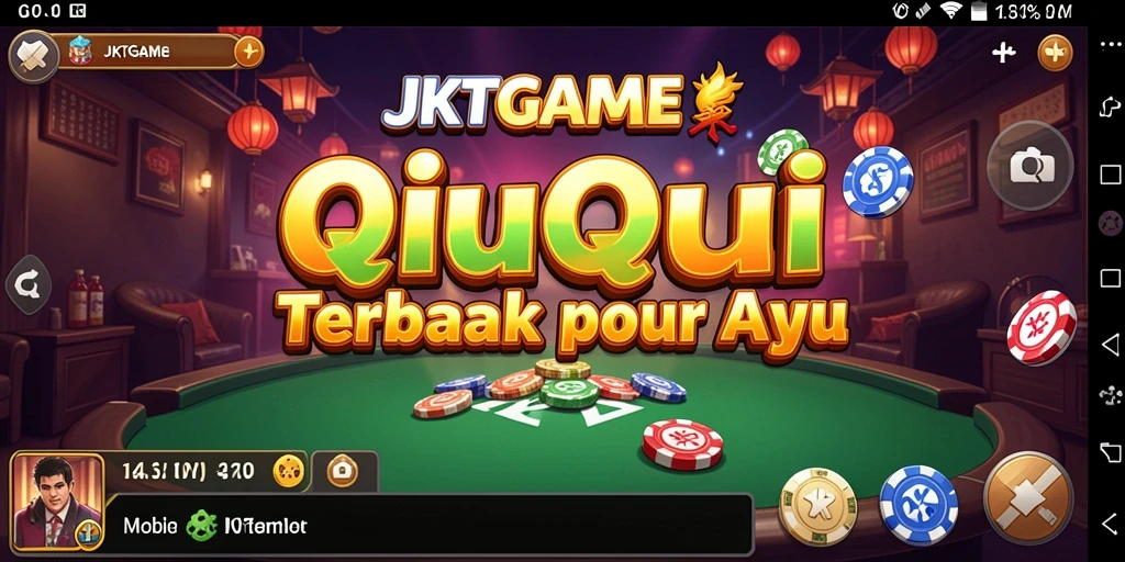 Screenshot JKTGAME menunjukkan momen seru saat permainan QiuQiu.