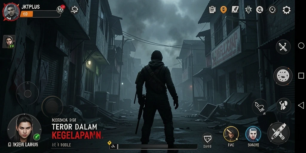 Screenshot gameplay teror menakutkan di JKTPLUS.