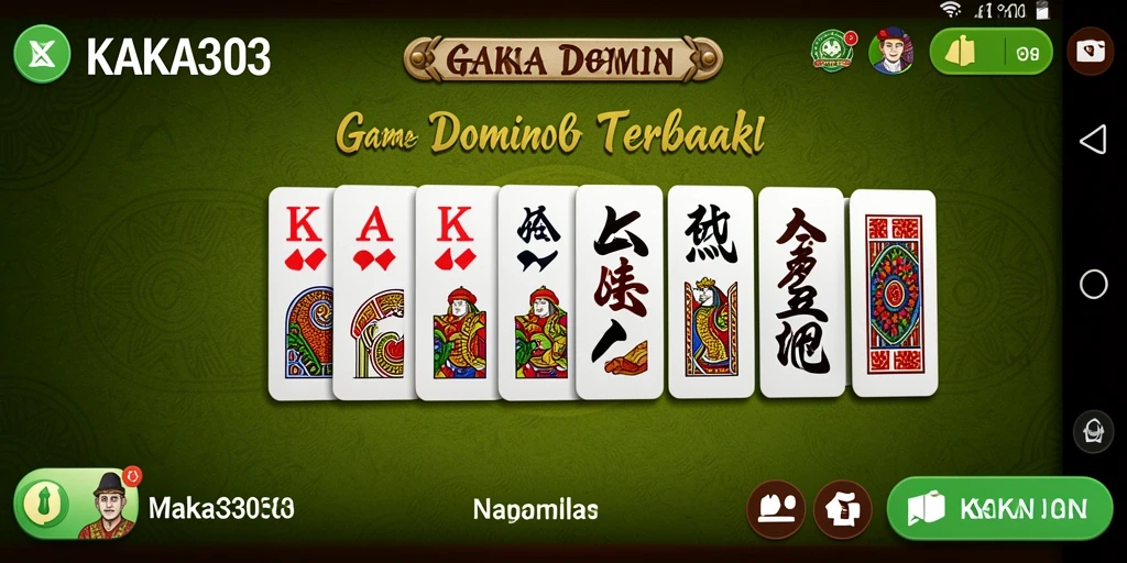 Screenshot gameplay KAKA303 yang menampilkan aksi seru permainan Domino.