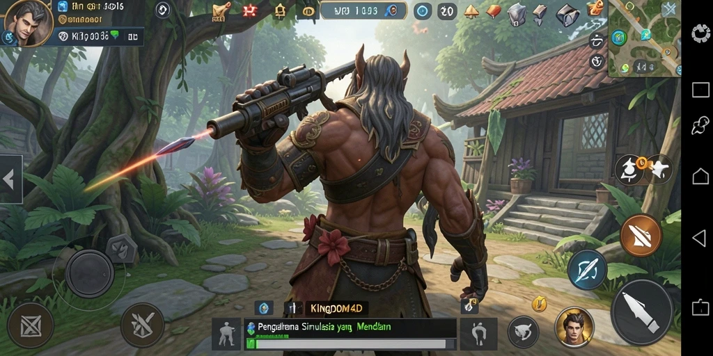 Tangkapan layar KINGDOM4D menampilkan gameplay simulasi yang menarik.