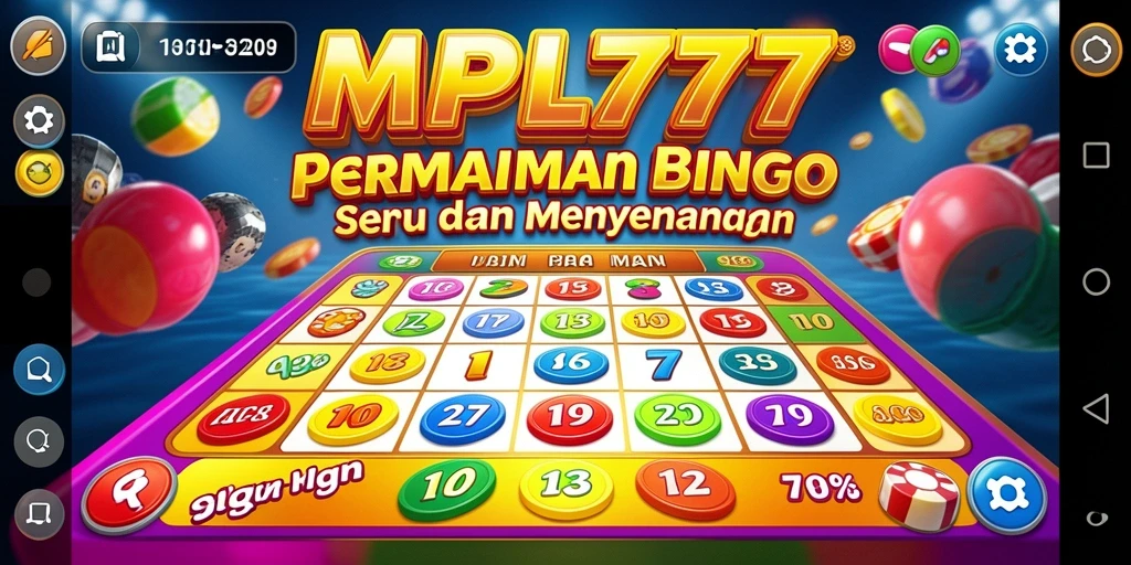 Tampilan utama gameplay Bingo di MPL777 yang seru.