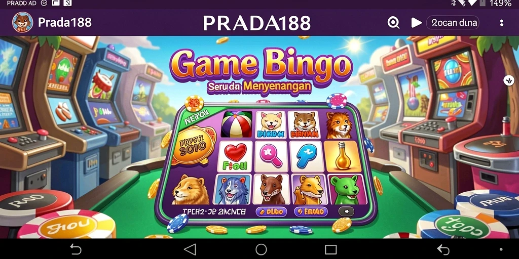 Screenshot gameplay PRADA188 yang menampilkan suasana Bingo yang seru.