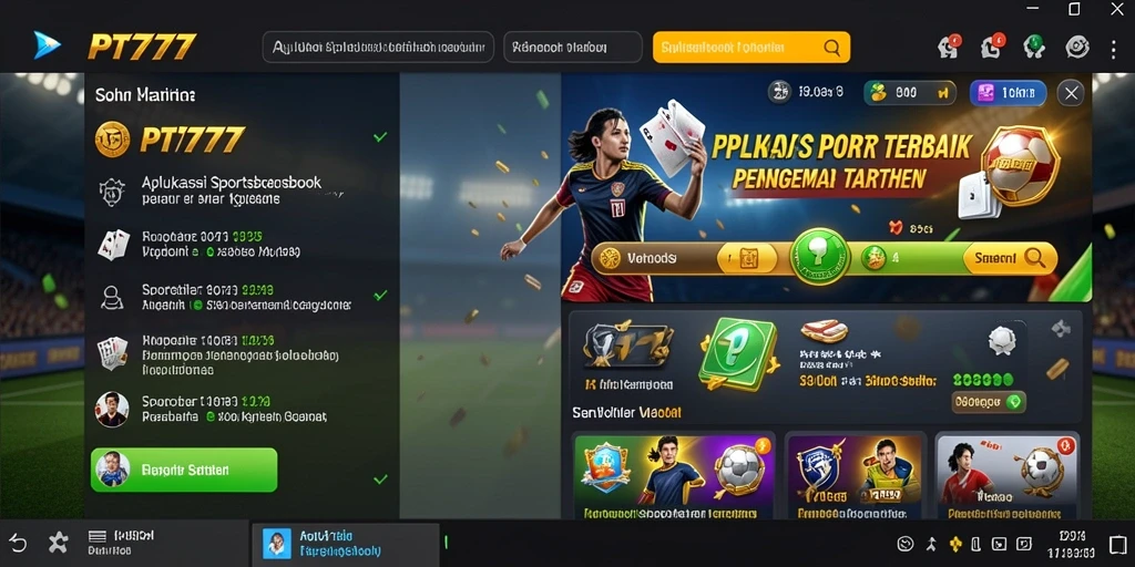 Tangkapan layar utama PT777 menunjukkan antarmuka taruhan yang menarik dan dinamis.