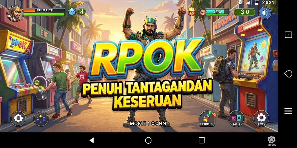 Screenshot gameplay RPOK menampilkan aksi seru dalam permainan Arcade.