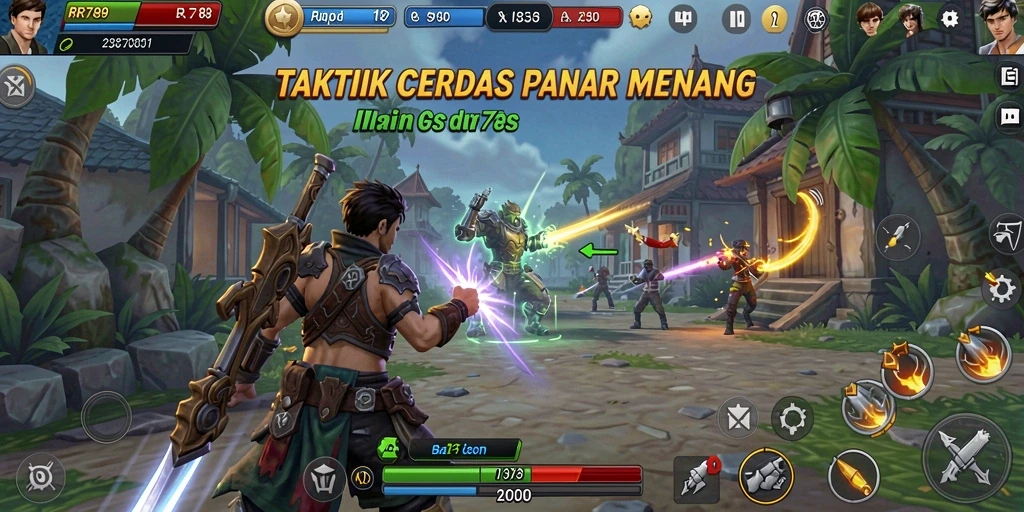 Tampilan dinamis gameplay dalam strategis RR789 dengan aksi seru.