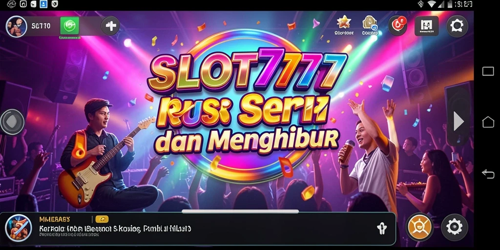 Gameplay SLOT777 yang menampilkan kombinasi slot dan musik menarik.