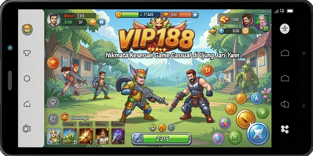Screenshot utama gameplay Casual VIP188 yang menampilkan tantangan seru.