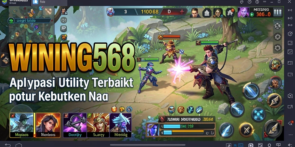 Screenshot utama WINNING568 menampilkan antarmuka pengguna yang sederhana dan fungsional.